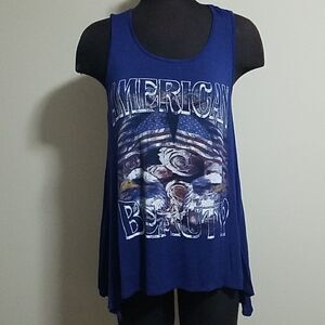 Living Doll Blue American Beauty Tank Top (Large)